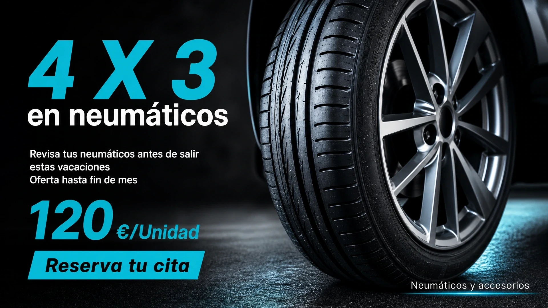 Campaña de oferta de neumáticos creada en Carteler.IA